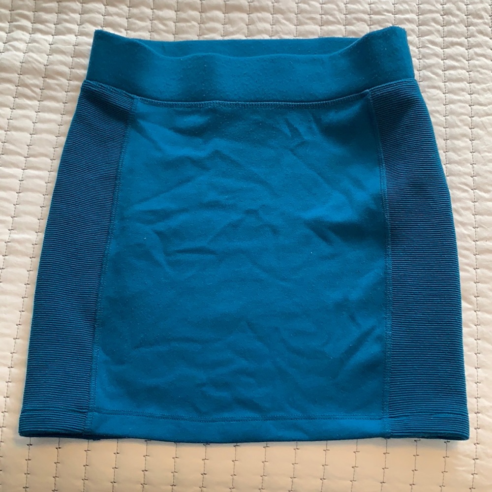 Forever 21 blue body con mini skirt